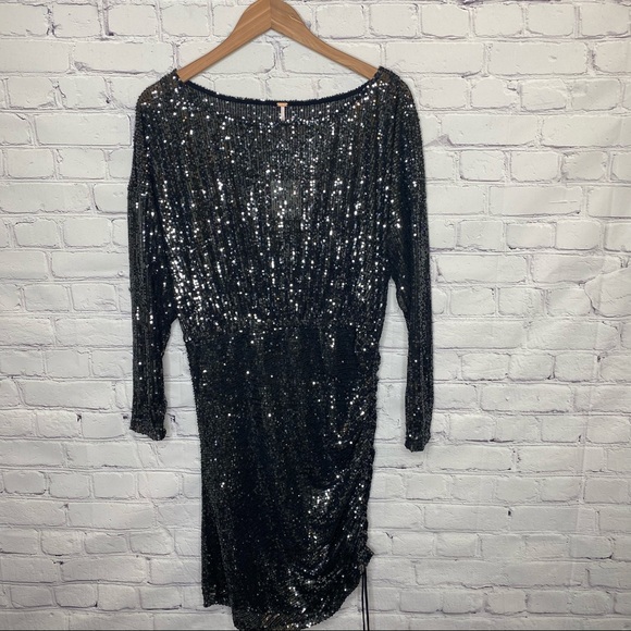 Free People Giselle Sequin Mini Dress - Picture 3 of 14